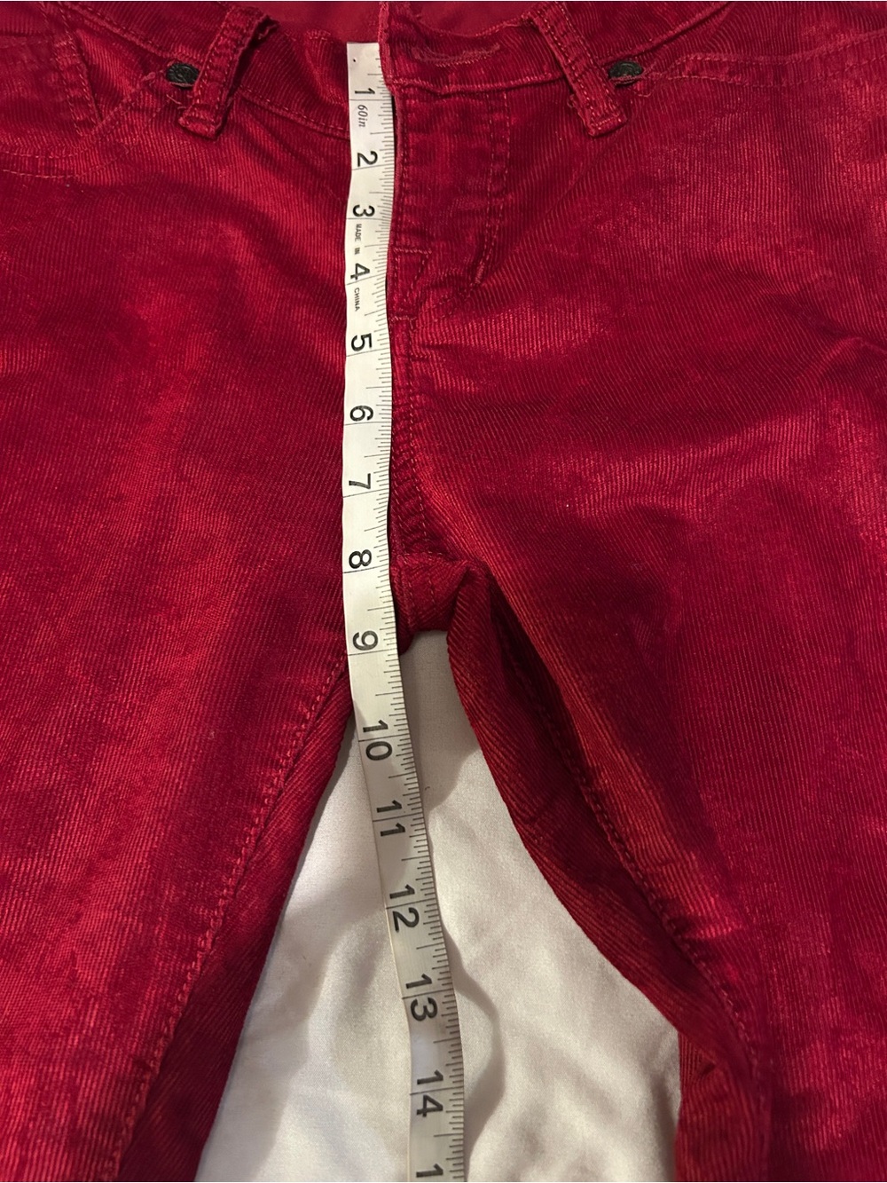 Rock & Republic Red Corduroy Pants Size 4M Berlin Fit - Picture 12 of 15